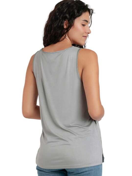 43564AD Lace tank top Satin Admas Grey face