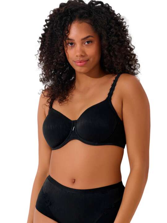 20250LI Soutien-gorge armaturé Gracia bonnets F et G Lisca Noir face