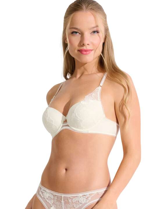 10377LI Preformed bra EMINENCE MARIAGE Lisca Ivory face