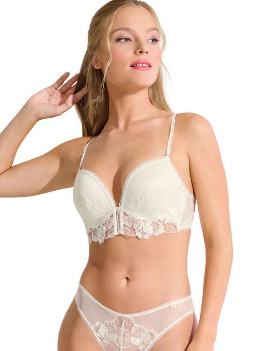 10378LI Push-up bra EMINENCE MARIAGE Lisca Ivory face