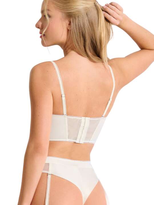 10379LI Preformed bustier balconnet bra EMINENCE MARIAGE Lisca Ivory face