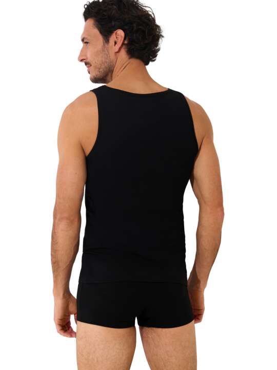 31011LI Round-neck tank top Odysseus Lisca Men Black face