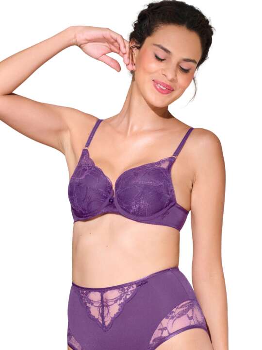 20393LI Soutien-gorge préformé PATRICIA Lisca Violet face