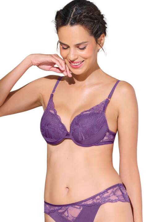 20394LI Soutien-gorge push-up PATRICIA Lisca Violet face