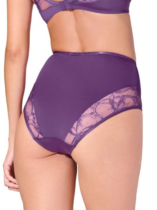 22348LI Slip taille haute PATRICIA Lisca Violet face