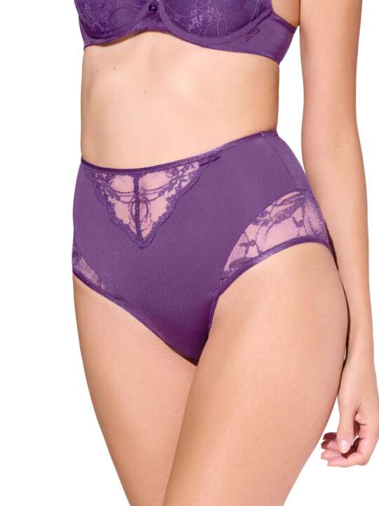 22348LI Slip taille haute PATRICIA Lisca Violet face