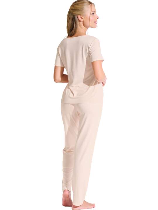 23453LI Pyjama pantalon t-shirt PATRICIA Lisca Beige face