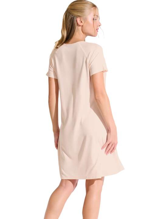 23454LI Chemise de nuit manches courtes PATRICIA Lisca Beige face