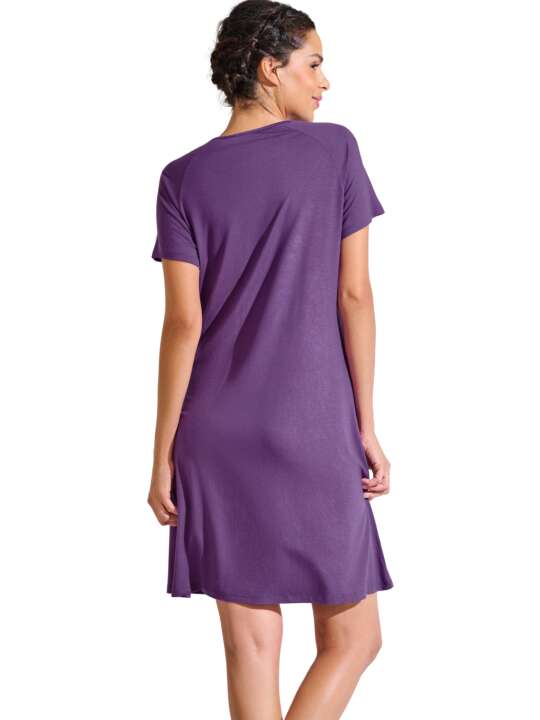 23454LI Chemise de nuit manches courtes PATRICIA Lisca Violet face