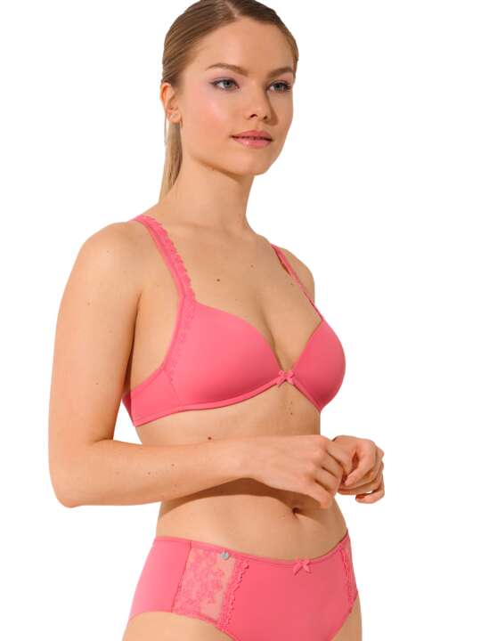 60532LI Underwired triangle bra Sunset Lisca Cheek Pink face