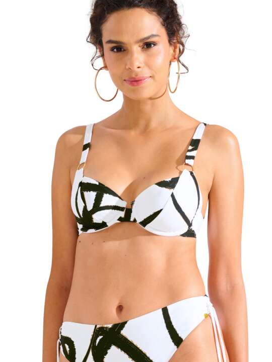 40827LI Haut maillot de bain armaturé HONOLULU Lisca Blanc face