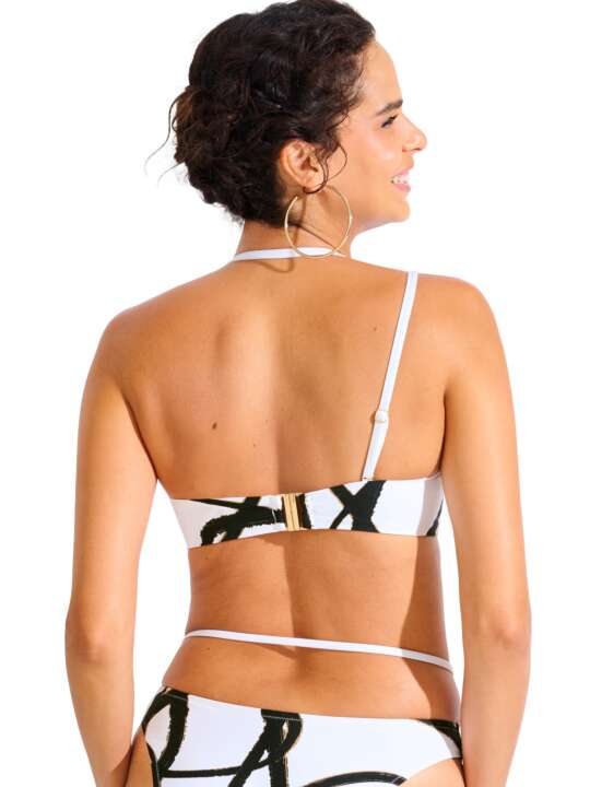 40831LI Haut maillot de bain bandeau balconnet préformé HONOLULU Lisca Blanc face