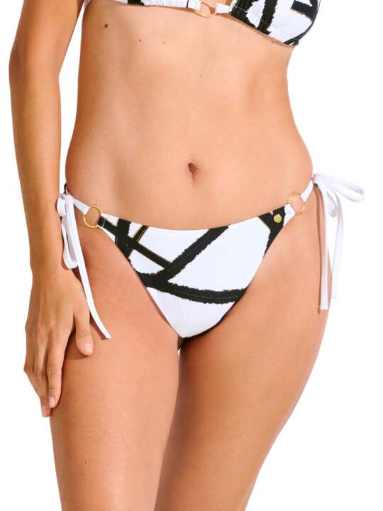 41714LI Brazilian knotted swimwear stockings HONOLULU Lisca White face