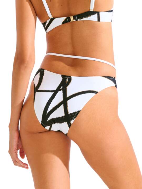 41715LI Bas maillot slip de bain échancré HONOLULU Lisca Blanc face