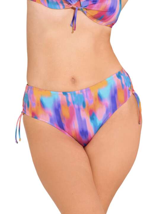 41695LI Swimming costume bottoms with adjustable sides JERSEY Lisca Cheek Orange face