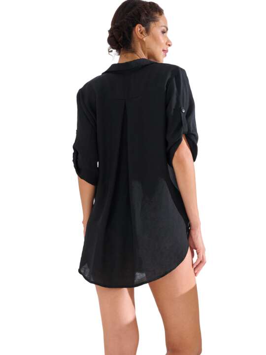 49601LI Short-sleeved summer shirt TANZANIA Lisca Black face