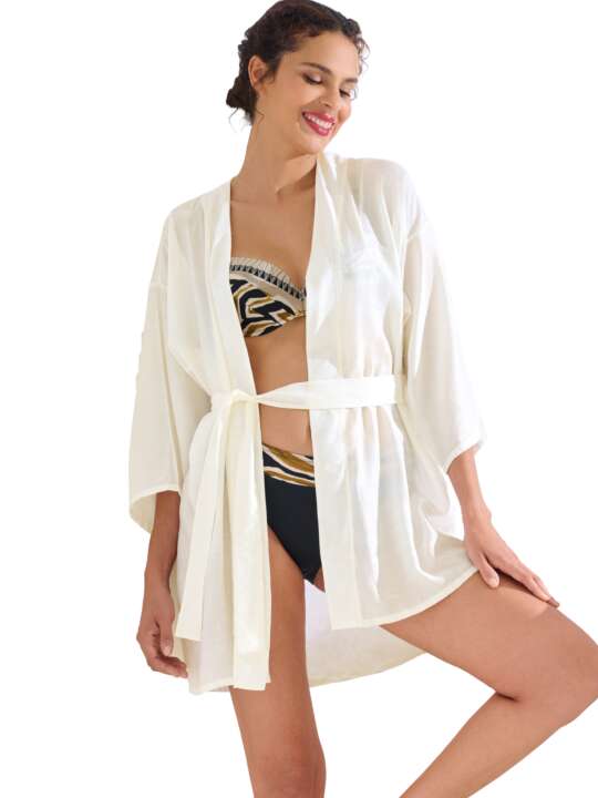 49602LI Beach caftan TANZANIA Lisca Ivory face