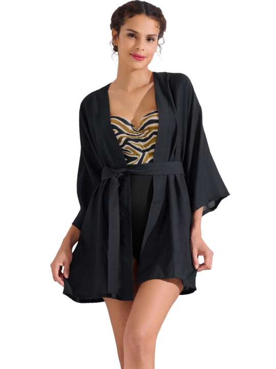 49602LI Beach caftan TANZANIA Lisca Black face