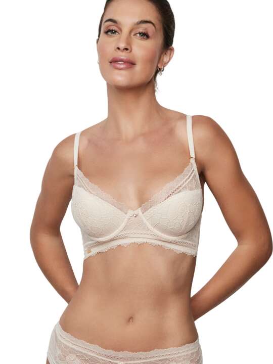 31215SE Deep-cut preformed bra AGATHA Selmark Beige face