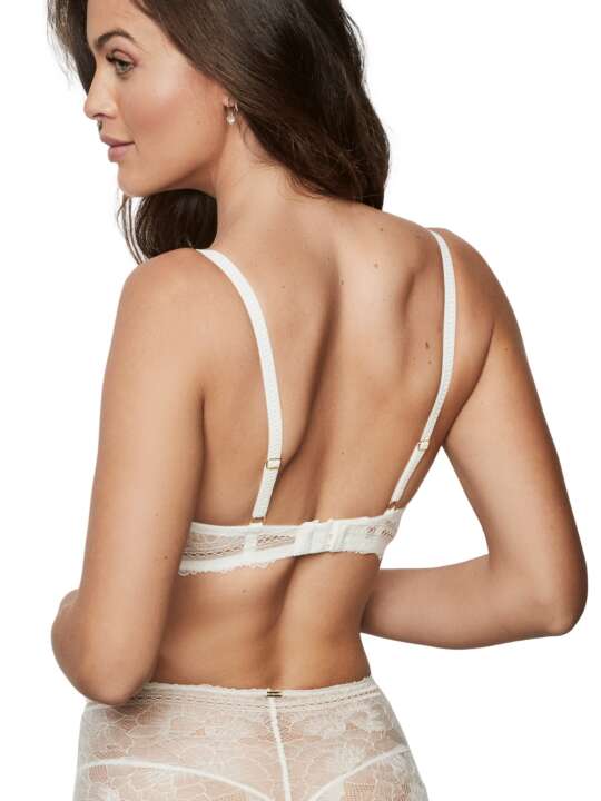 31235SE Deep-cut preformed bra without underwiring AGATHA MARIAGE Selmark Ivory face