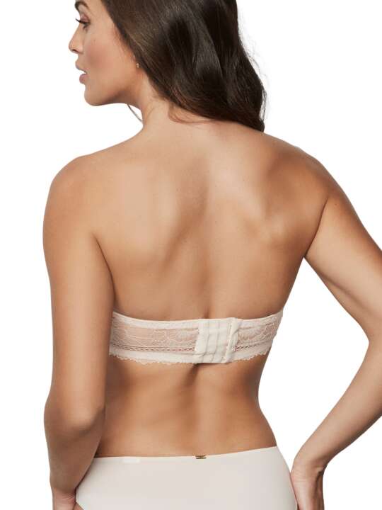 31236SE Strapless bandeau bra AGATHA Selmark Beige face