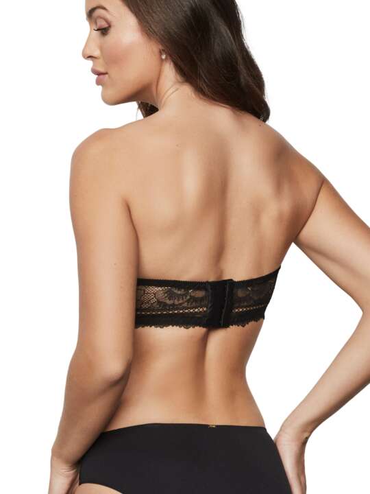 31236SE Strapless bandeau bra AGATHA Selmark Black face