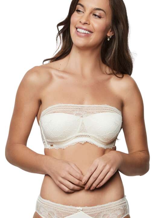 31236SE Strapless bandeau bra AGATHA MARIAGE Selmark Ivory face