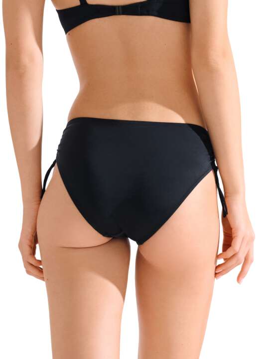 41706LI Swimming costume bottoms with adjustable sides VALENCIA Lisca Black face