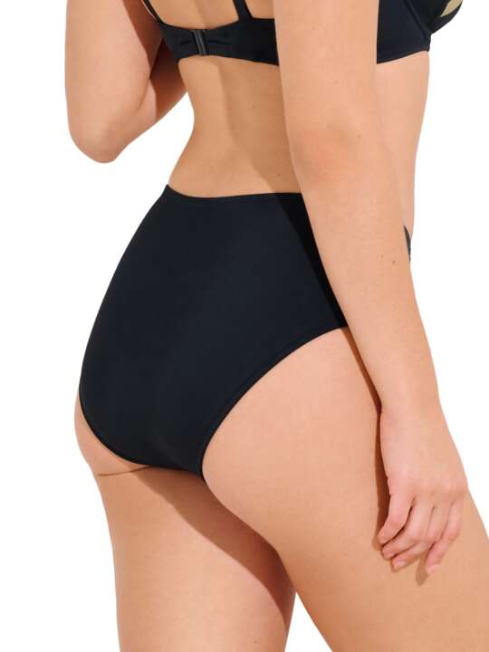 41707LI High waist swimwear pantyhose VALENCIA Lisca Black face