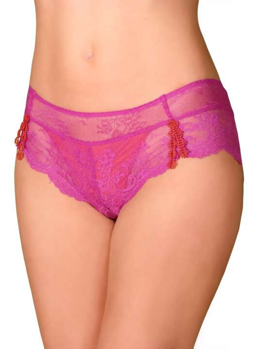 0405 Lace Shorty Violeta Selmark Fuchsia face