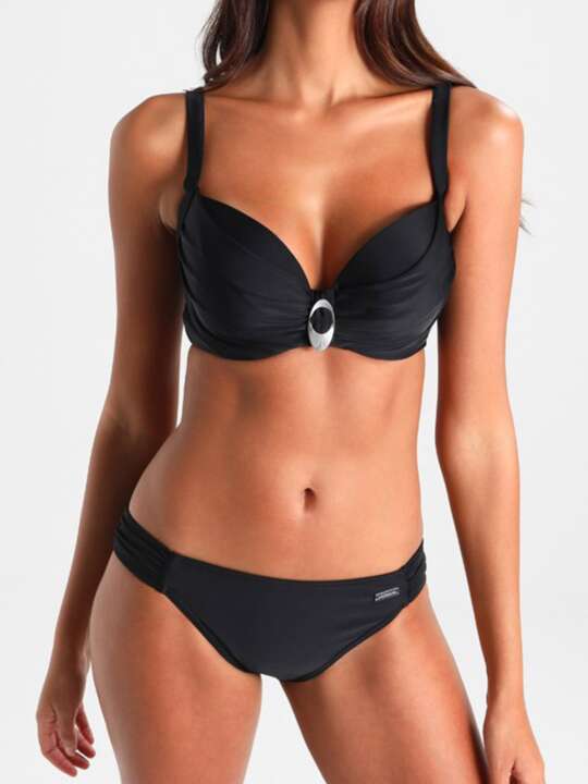 SLI404L Lascana 2-piece preformed bikini set Black face