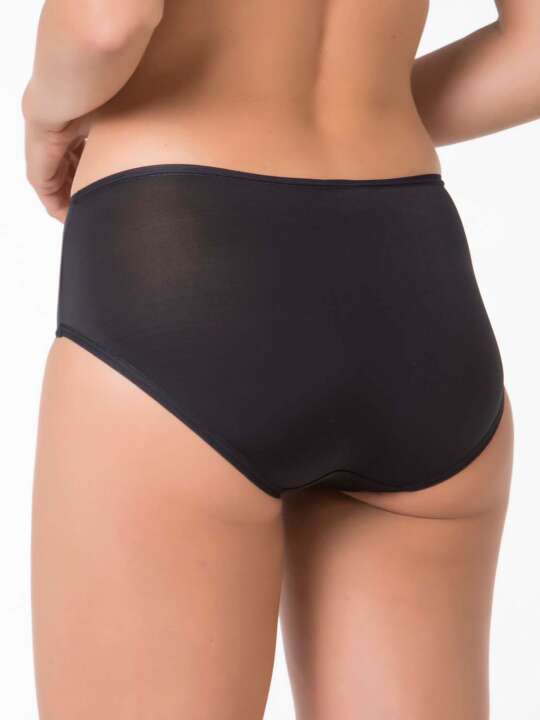 00203SE Selmark invisible high waist briefs Black face