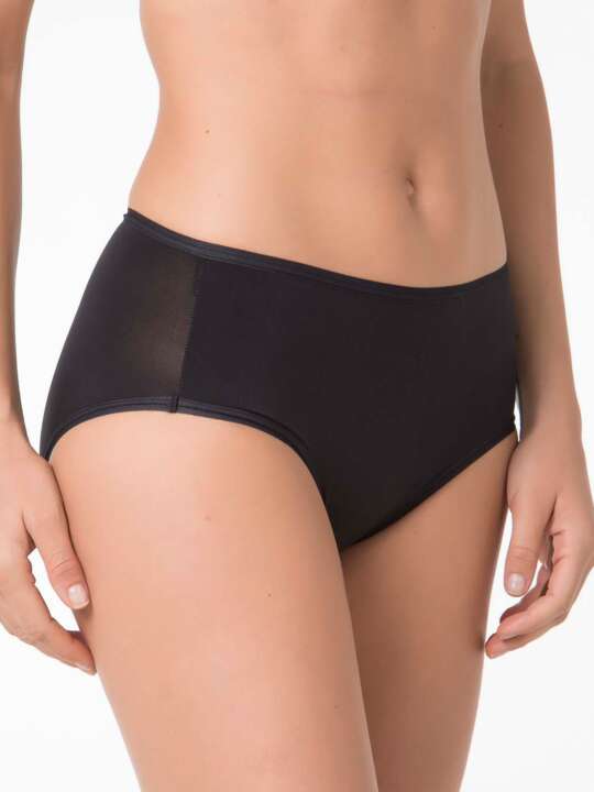 00203SE Selmark invisible high waist briefs Black face