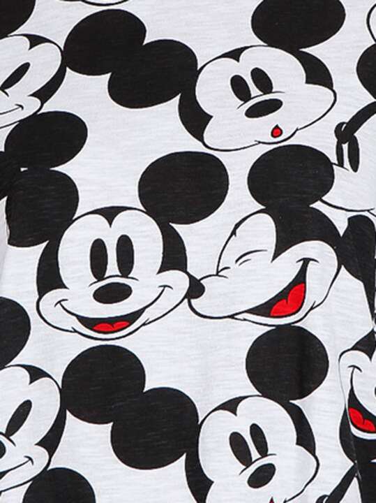 55093AD Pyjama girl shorts tank top Mickey Heads Disney white Admas White face