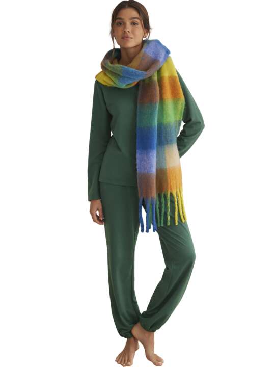 PC099SE Long scarf Cuadros COMPLEMENTOS Selmark Multicolor face